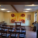 hier findet w&auml;hrend der Umbauphase der Gottesdienst statt (St. Nicolai)