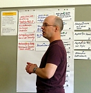 Pr&auml;sentation der "Gelben Gruppe" (Foto: R. Englert)