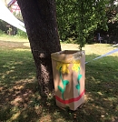 So kann auch ein Abfallbeh&auml;lter aussehen! (Foto: Nikolaus Fl&auml;mig)