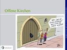 Regina Englert stellt zum Thema "Offene Kirchen" eine Power-Point-Pr&auml;sentation vor (Foto: R. Englert)
