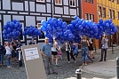 Anl&auml;sslich des 500. Reformationsjubil&auml;ums sollten zahlreiche Ballons mit "Mutmach-Spr&uuml;chen", die die Gottesdienstbesucher formuliert hatten in den Himmel geschickt werden (Foto: M. Schwarze)