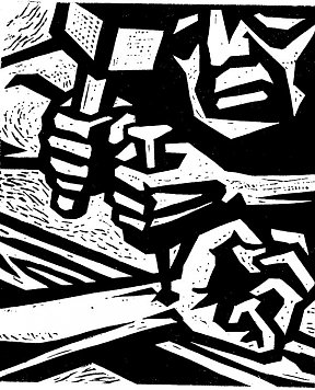 Holzschnitt (Foto: MK)