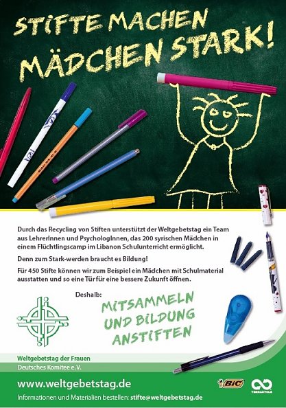 Stiftesammel-Aktion (Foto: WGT e.V.)