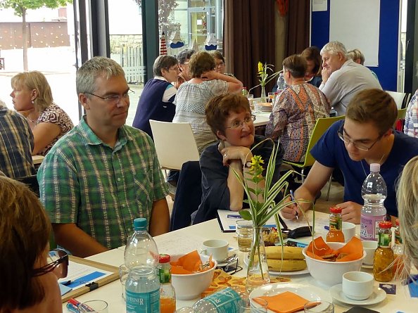 Die Zukunftswerkst&auml;tten - hier in der Evangelischen Grundschule Nordhausen (Foto: R. Englert)