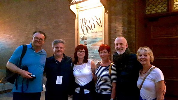 Steffi H&auml;nsel mit dem Maestro in New York  (Foto: St. H&auml;nsel)