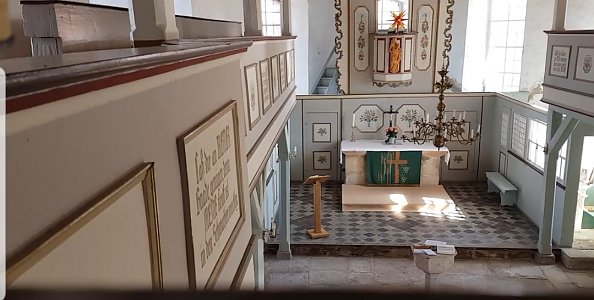 12 Uhr, am 25.3.2020 Glockengel&auml;ut und Gebet in der Rosenkirche zu Elende  (Foto: Regina Englert)