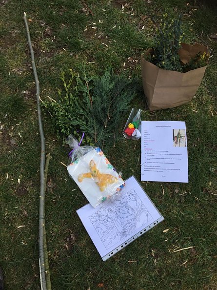 Palmarum Bastelset f&uuml;r Kinder in Urbach (Foto: M. Volkmann)