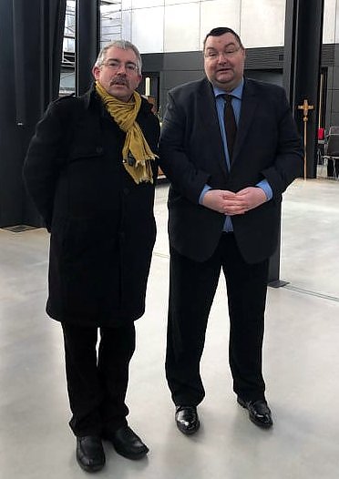 Superintendent Andreas Schwarze und Gemeindek&uuml;mmerer Roland Lehmann (Foto: Lehmann)