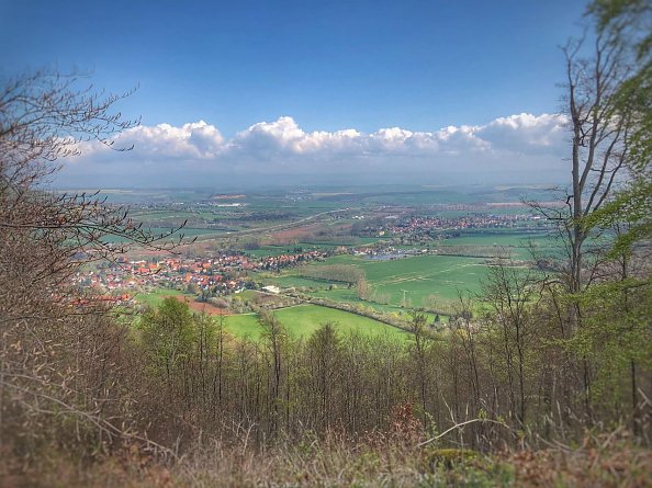 Blick &uuml;ber die Region von Rolfs Blick in Obergebra aus (Foto: Sabrina Morig)