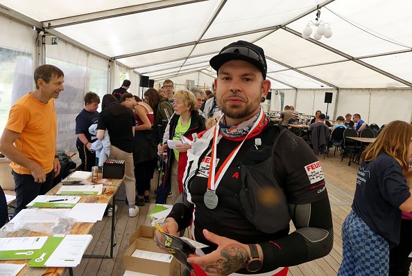 Erster auf der Langstrecke - Andr&eacute; Steinmann aus Nordhausen (Foto: R. Englert)