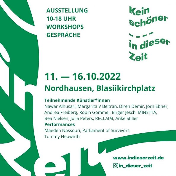 Kein sch&ouml;ner___ in dieser Zeit Nordhausen 2022 (Foto: Kein sch&ouml;ner___ in dieser Zeit)