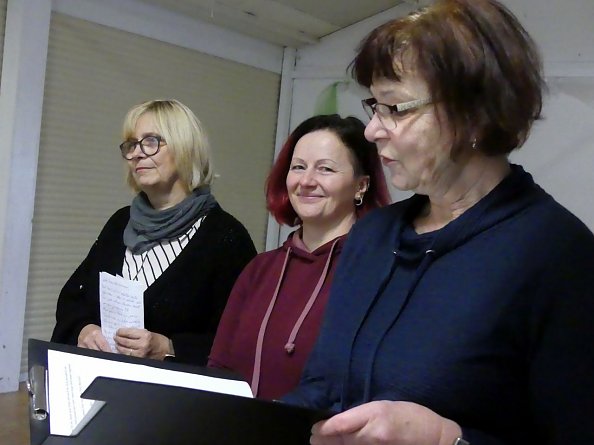 Die drei Vorsitzenden der Gemeindekirchenr&auml;te des Pfarrbereichs Wipperdorf (Foto: R. Englert)