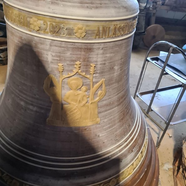 Die "falsche Glocke" f&uuml;r die Rosenkirche (Foto: Glockengie&szlig;erei Bachert)