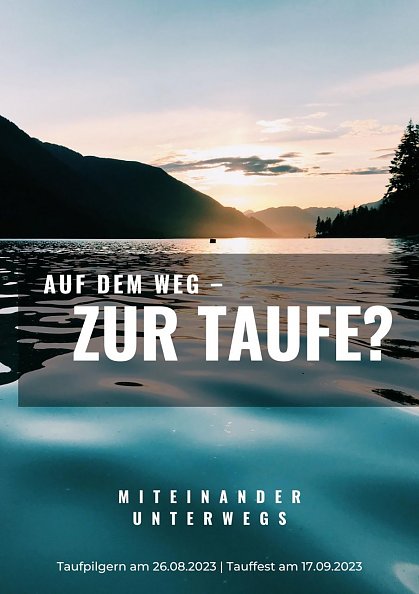 Gemeinsam unterwegs � auf dem Weg zur Taufe (Foto: Kevin Hosmann mit Canva)