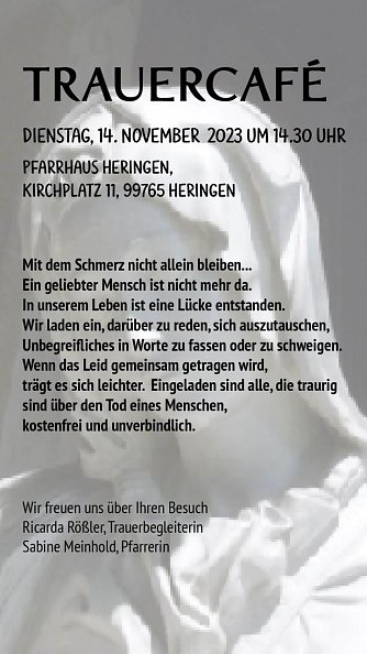 Trauercaf&eacute; in Heringen (Foto: S. Meinhold)