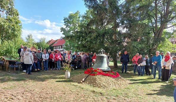 Feierliche Begr&uuml;&szlig;ung mit einer Andacht in Nohra (Foto: Sven R&ouml;thel)