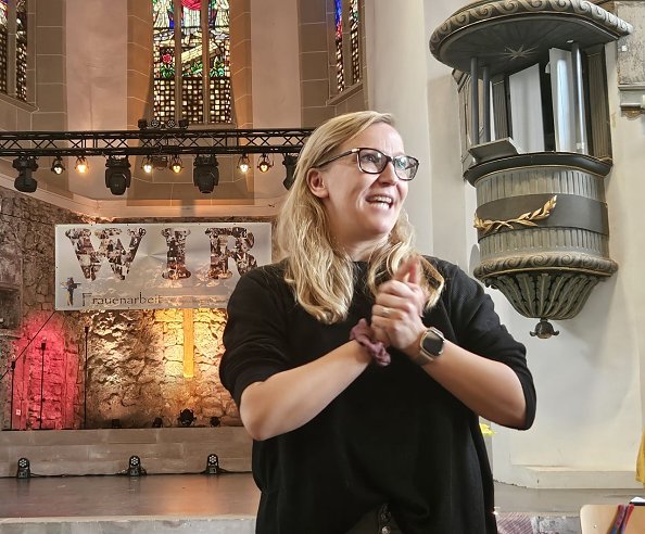 Daniela Bethge - Theaterp&auml;dagogin beim Nordh&auml;user Theater (Foto: Regina Englert)