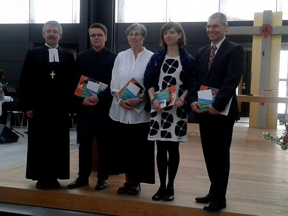 Superintendent A. Schwarze, Chr. Bischoff, Chr. Schmidt, J. Lenz und R. R&uuml;diger (Foto: privat)