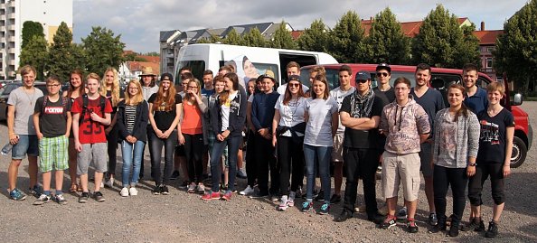 Abfahrt zum Action-Camp in &Ouml;sterreich am 1.7.16 (Foto: R. Englert)