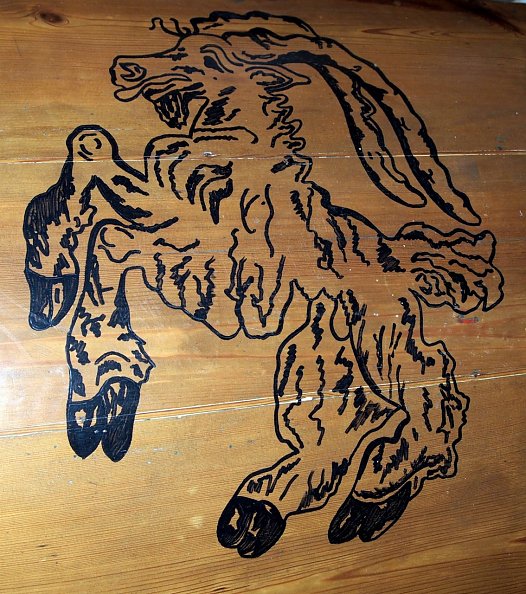 Der Ziegenbock, das Maskottchen von W&uuml;lfingerode (Foto: R. Englert)