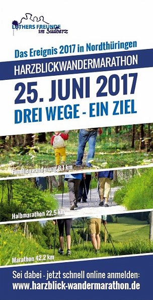 Flyer Wandermarathon (Foto: Mundgestaltung, Nordhausen)