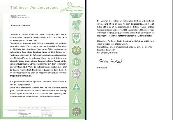 Gru&szlig;wort Schirmherrin  (Foto: Christine Lieberknecht)