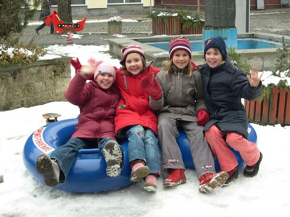 Spa&szlig; im Schnee (Foto: F. Tuschy)